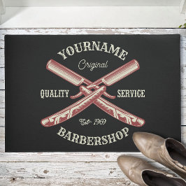 Tapete NOME Personalizado Barber Hetero Razor Barbershop