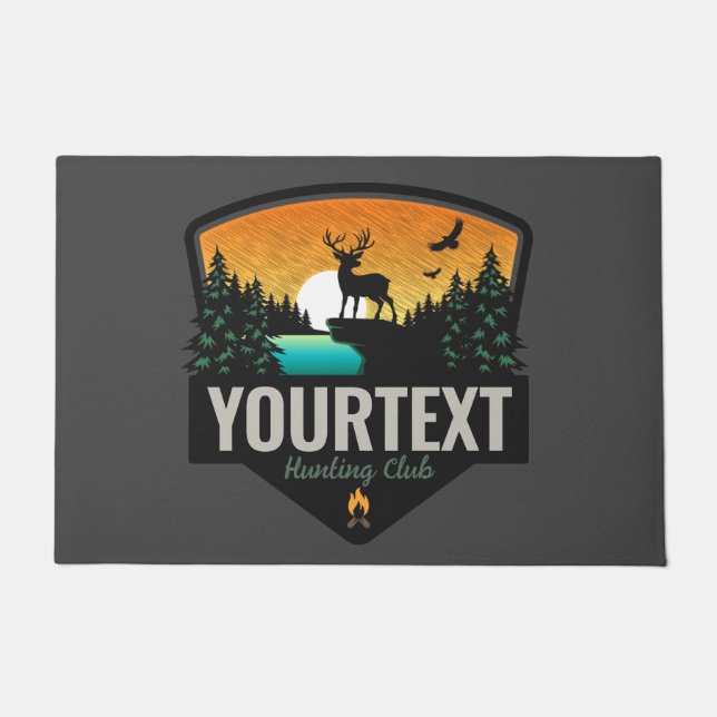 Tapete NOME Personalizado Caça Selvagem de Elk Sunset (Frente)