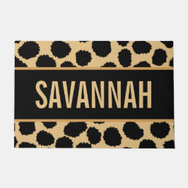 Tapete Nome Personalizado Cheetah Animal Print Pattern Cl