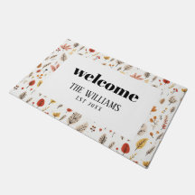 Nome Personalizado da Família Farmhouse Fall Bem-v