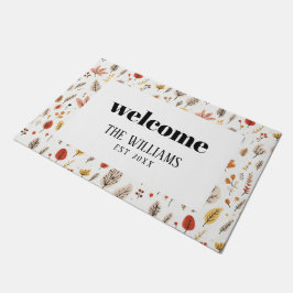 Tapete Nome Personalizado da Família Farmhouse Fall Bem-v