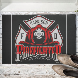 Tapete NOME Personalizado Emergência contra Fogo do Capac