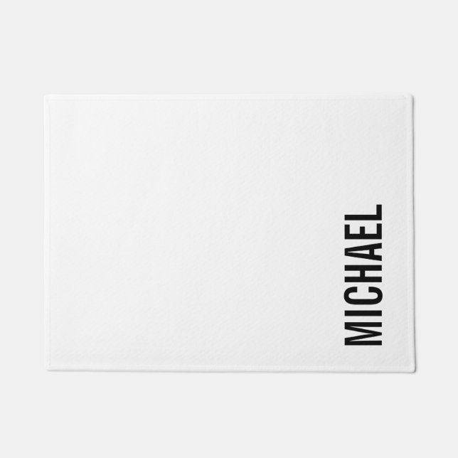 Tapete Nome Personalizado Mínimo Moderno (Frente)