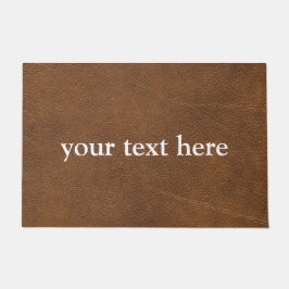 TAPETE NOME PERSONALIZADO MODERNO CAMPO DE COURO