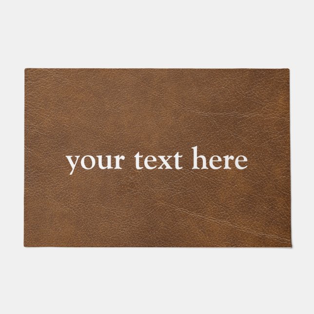 TAPETE NOME PERSONALIZADO MODERNO CAMPO DE COURO (Frente)