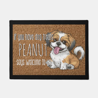 Tapete Nome Personalizado Shih Tzu Puppy do Cão