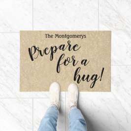 Tapete Nome Rustic Personalizado Prepare-Se Para Um Abraç