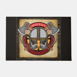 Tapete Nórdico Viking Warrior ADD NAME Nórdica Ax Nórdico