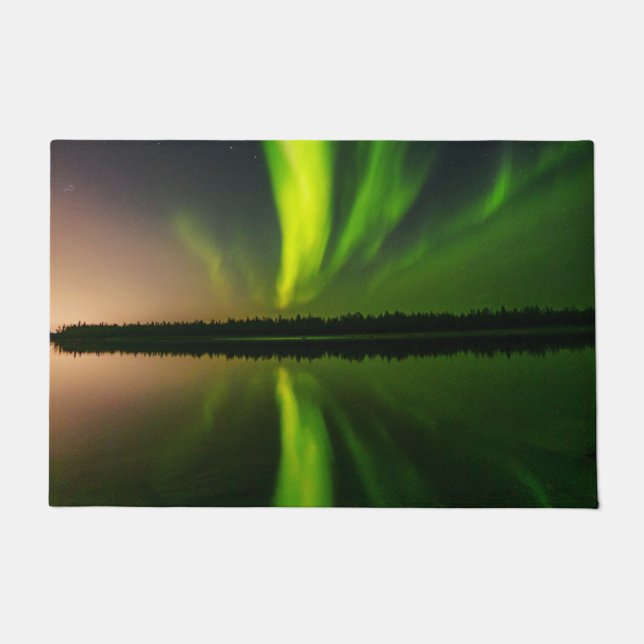 Tapete Norte Aurora Borealis ilumina a Islândia (Frente)