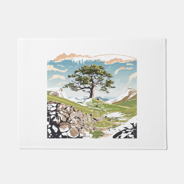 Tapete Northumberland National Park Sycamore Gap Tree (Frente)