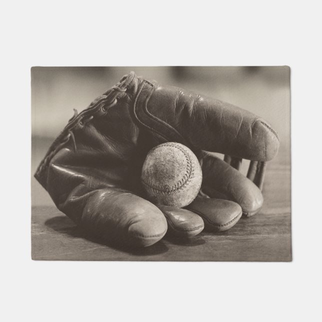 Tapete Nostalgia de baseball - Mitt e Baseball (Frente)