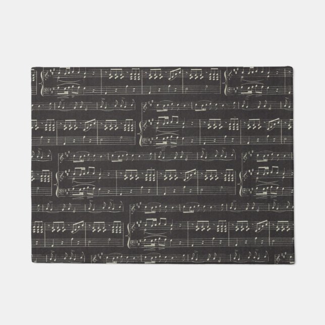 Tapete nota de música Patterno Music Theme Doormat (Frente)