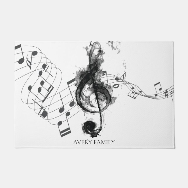 Tapete Nota de Música Personalizada (Frente)