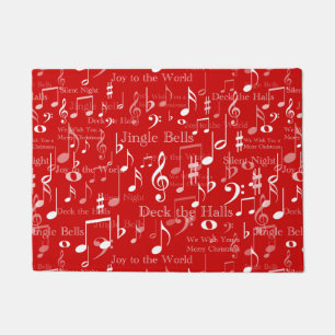 Tapete Notas e símbolos musicais, canções de Natal