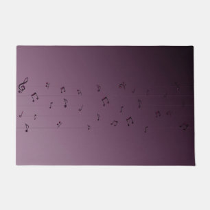 Tapete Notas Musicais de Ombre Escuro