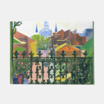 Nova Orleans Balcony, com igreja