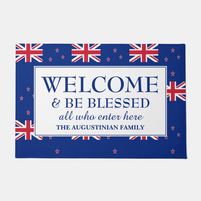 Tapete NOVA ZEALAND Family Welcome Doormat (Frente)