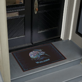 TAPETE NOVA ZEALAND KIWI E FERN PAUA DOORMAT