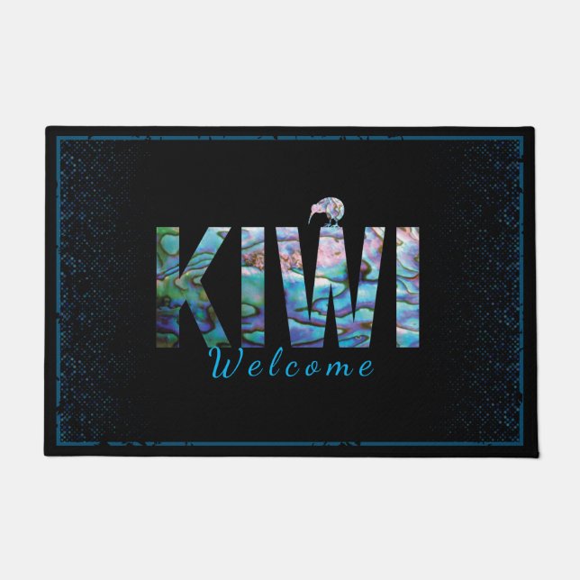 TAPETE NOVA ZEALAND KIWI SIMPLES DOORMAT PAUA (Frente)