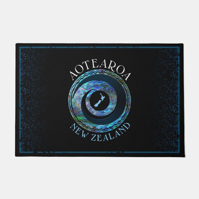 TAPETE NOVA ZEALAND KORU RINGS PAUA DOORMAT (Frente)