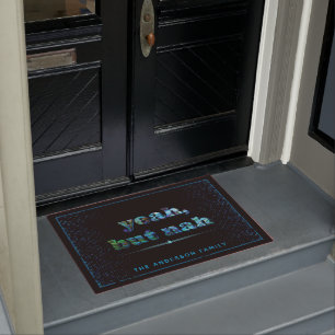 TAPETE NOVA ZEALAND YEAH, MAS NAH KIWI PAUA DOORMAT
