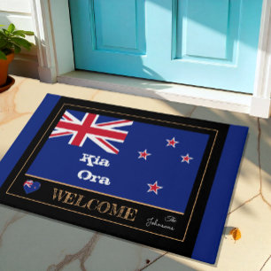 Tapete Nova Zelândia, Kia Ora Zelândia Flag house mat/spo