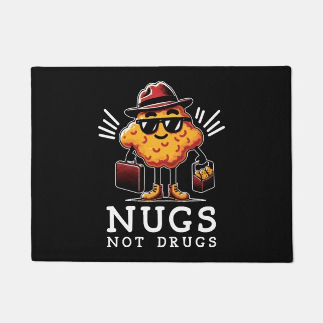 Tapete Nuggets Crocantes Não Drogas (Frente)