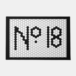 Tapete Número da Casa Apartamento Azulejo