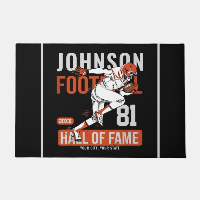 Tapete NÚMERO DE NÚMERO DA Equipe DE Futebol Personalizad (Frente)