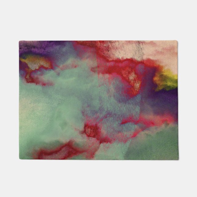 Tapete Nuvens negras coloridas com pincel de abstrato, ar (Frente)