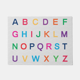 Tapete O alfabeto da ABC aprende letras coloridas ABC