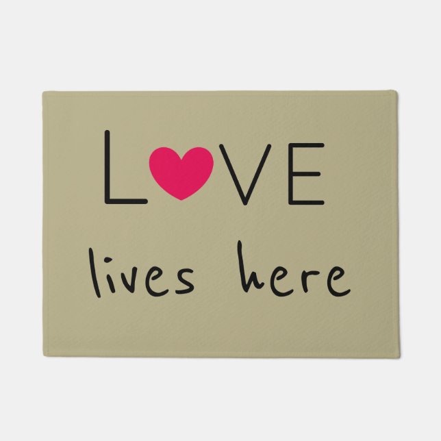 Tapete O amor vive aqui mais bonito (Frente)