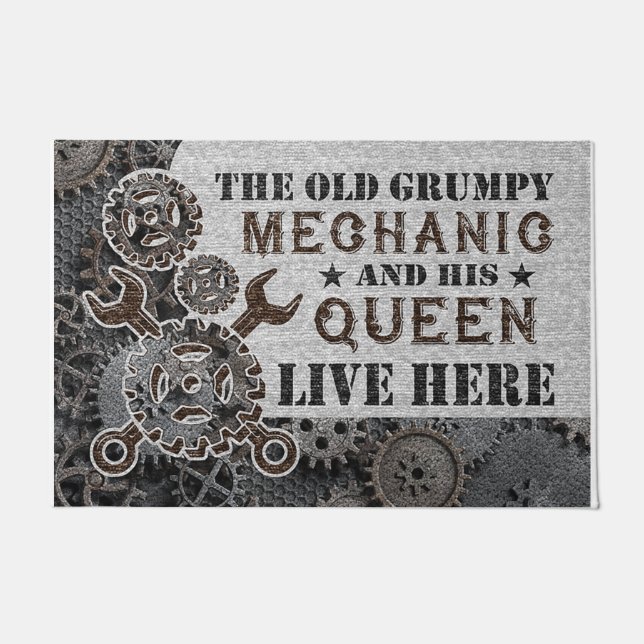 Tapete O Antigo Mecânico Engraçado E Sua Rainha (Frente)