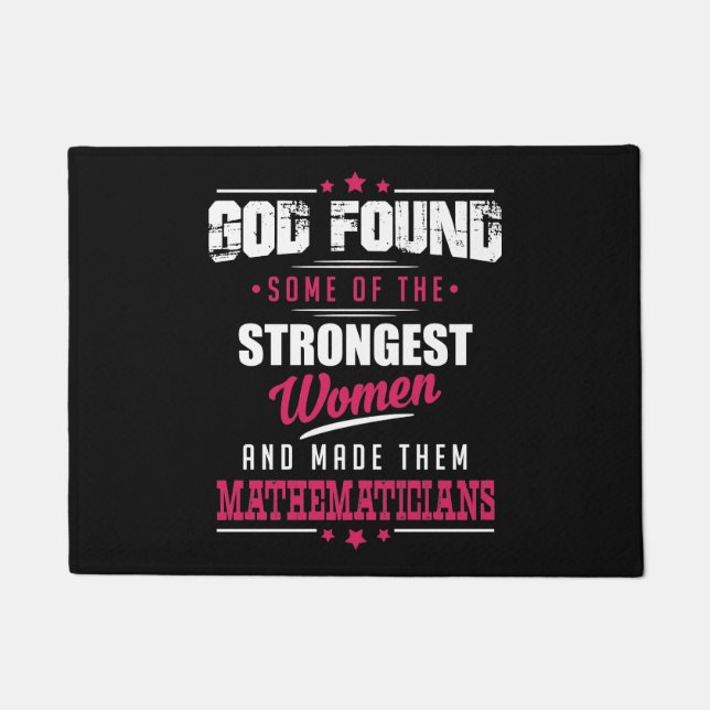 Tapete O deus fez a matemáticos a profissão divertida (Frente)