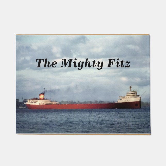Tapete O Edmund Fitzgerald Fitz poderoso a personalizar (Frente)