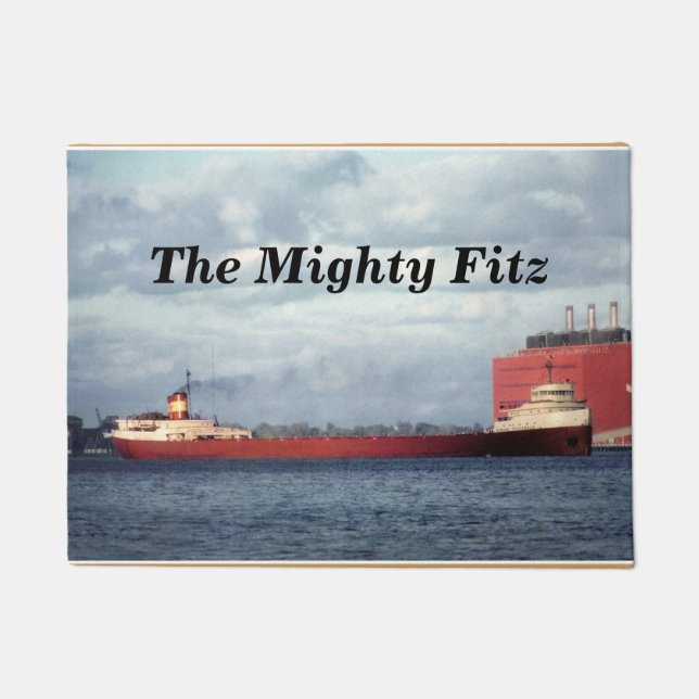 Tapete O Edmund Fitzgerald Fitz poderoso a personalizar (Frente)