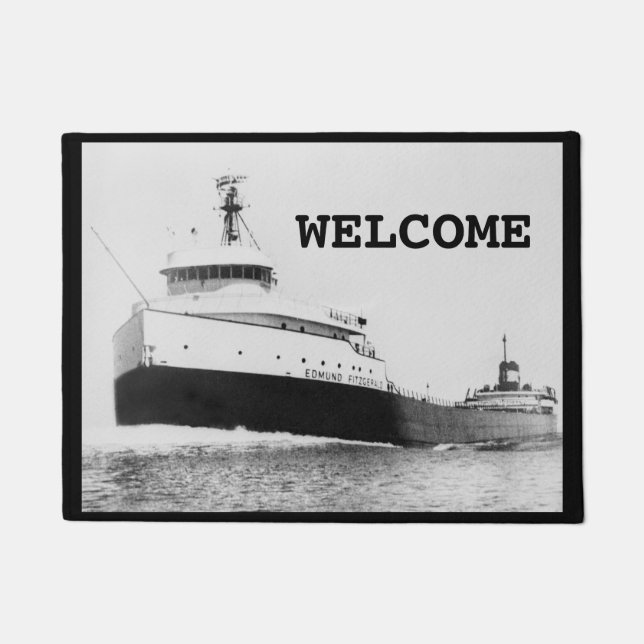 Tapete O Edmund Fitzgerald no rio St. Clair (Frente)