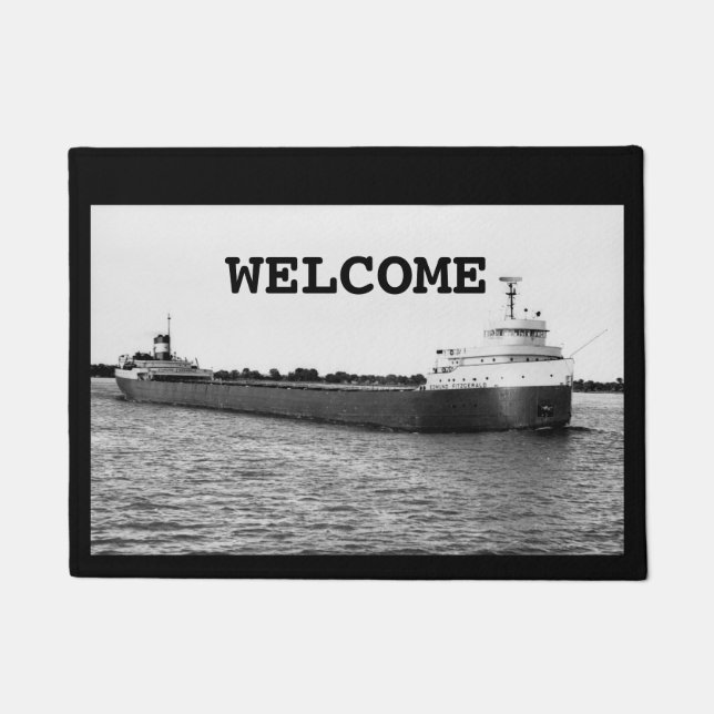 Tapete O Edmund Fitzgerald no rio St. Clair (Frente)