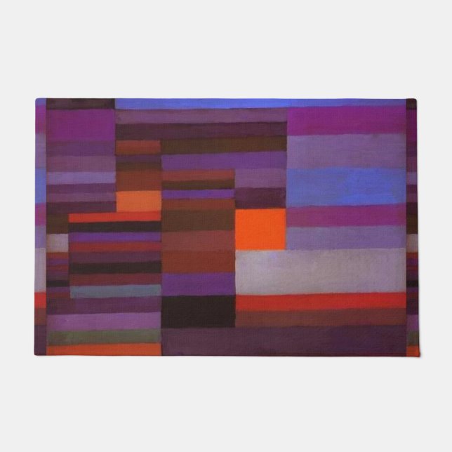 Tapete O Incêndio De Paul Klee À Noite Na Abstrato Bela A (Frente)