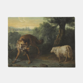 Tapete O Lobo e o Lamb (por Jean-Baptiste Oudry)