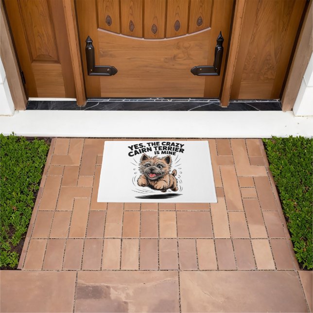 Tapete O Louco Cairn Terrier é Meu (Ar livre)