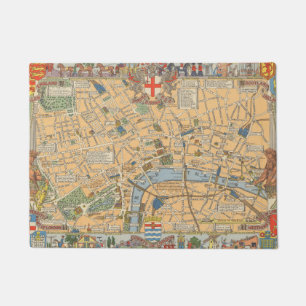 Tapete O mapa das crianças de Londres, Inglaterra