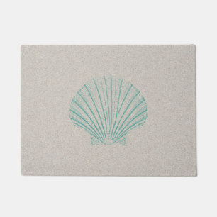 Tapete O mar Shell do Aqua com areia Texture