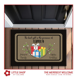 Tapete O Melhor Presente é o Natal Personalizado em Famíl