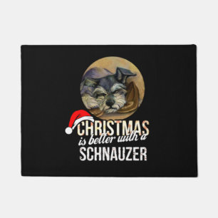 Tapete O Natal É Melhor Com Um Schnauzer