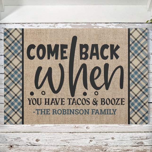 Tapete O NOME Personalizado Volta Quando Você Tem Tacos B (Criador carregado)
