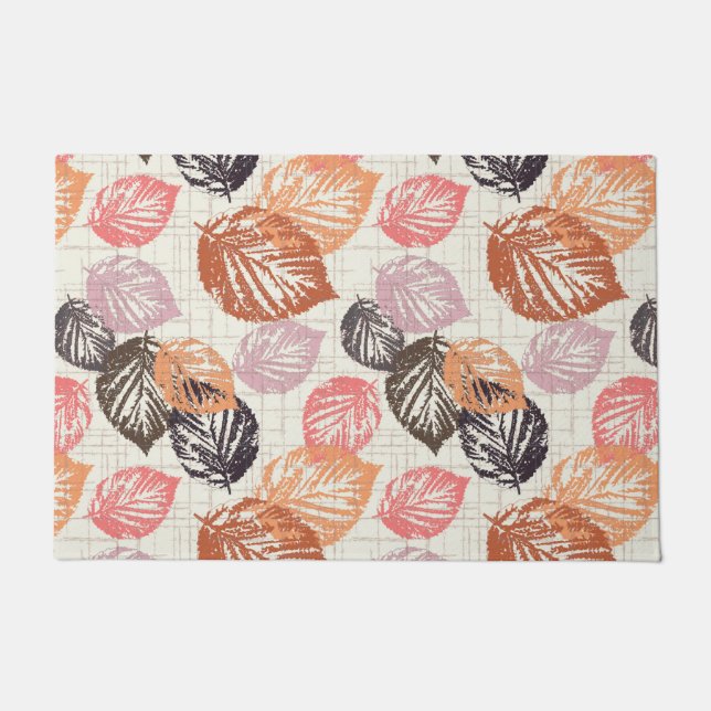 Tapete O outono sai em bege. (Frente)