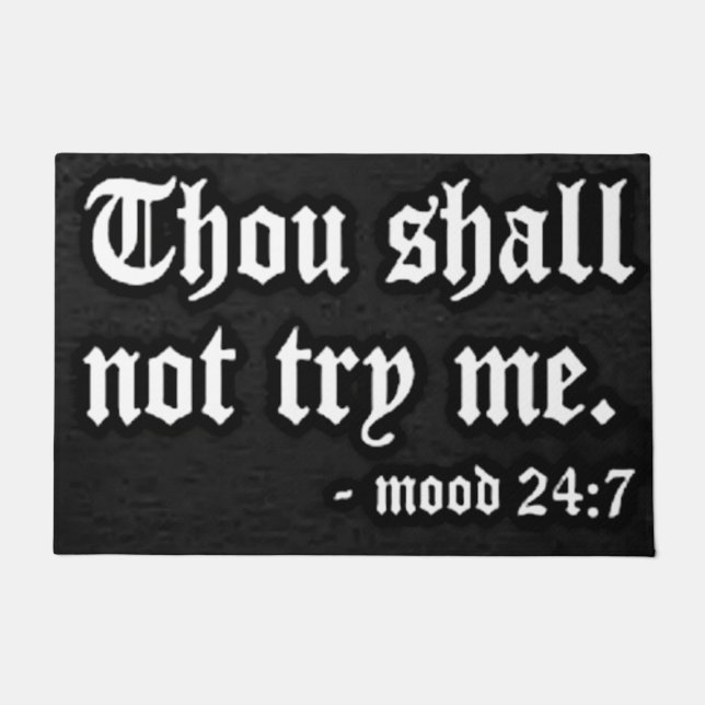 TAPETE O PENSAMENTO NÃO ME DEVE TENTAR (Frente)