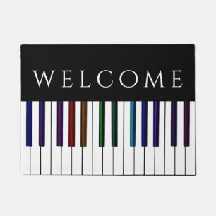 Tapete O piano colorido da música fecha a boa vinda