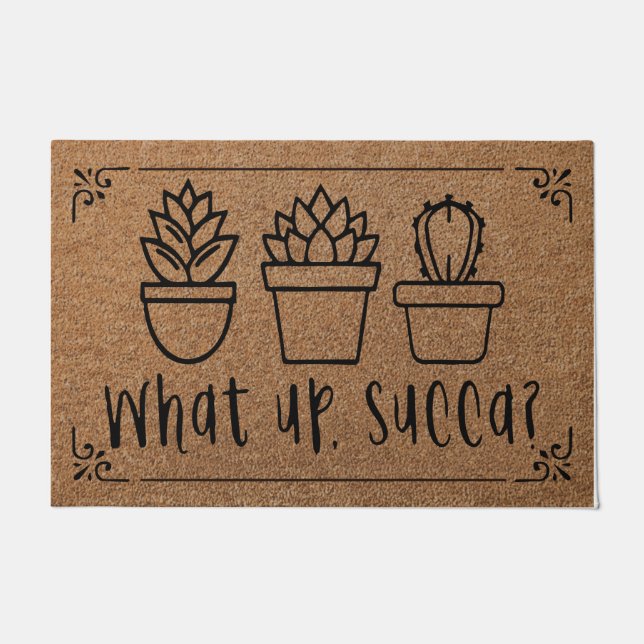 Tapete O que foi, Succa Doormat, Succulent Doormat (Frente)